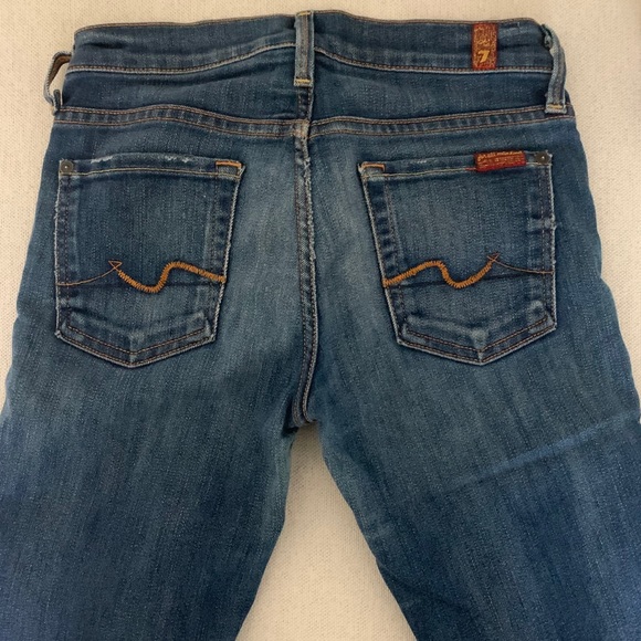 7 for All Mankind Straight Leg Denim - Picture 2 of 6